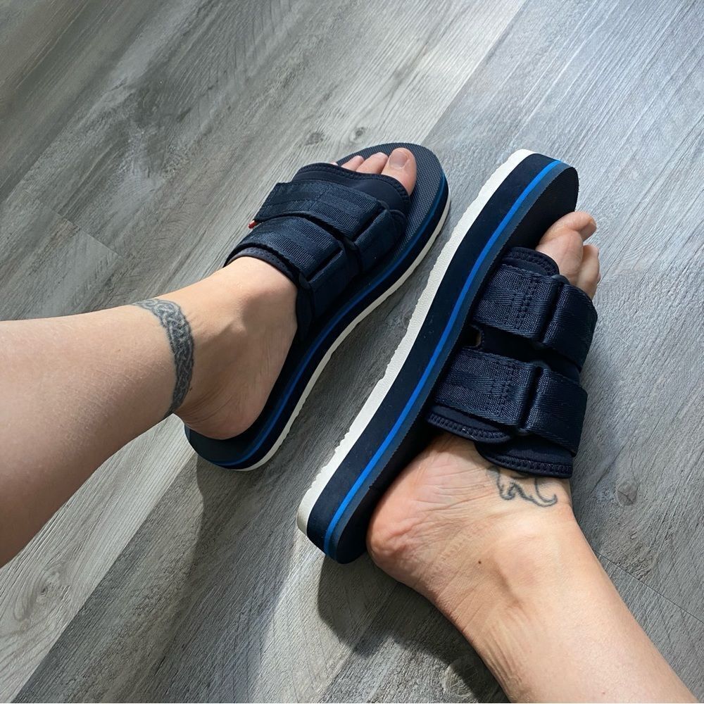 Hunter Sandals Original Beach Flatform Navy Women’s Men’s Unisex